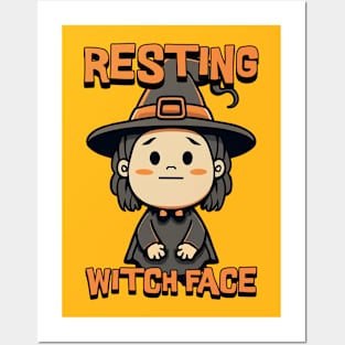 Resting Witch Face! Cute witch Cartoon Posters and Art